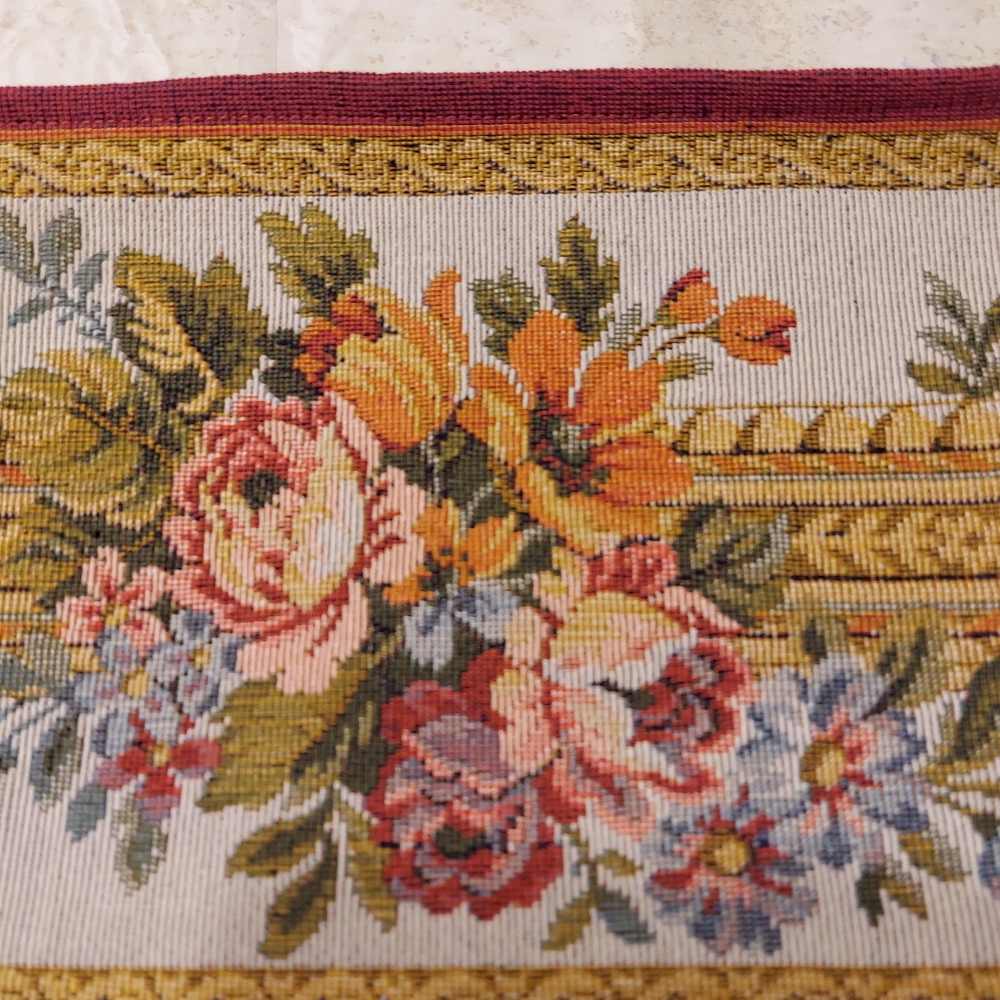 Shirl Miller LTD. Floral Tapestry Print Pouch Clutch Bag Wristlet - Picture 2 of 11